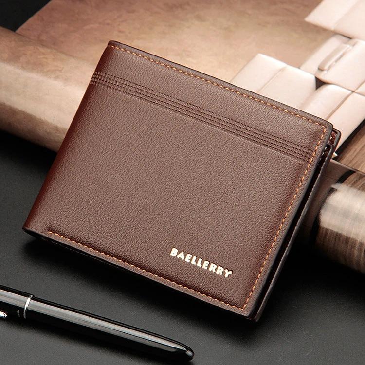Men's Business Casual Short PU Wallet