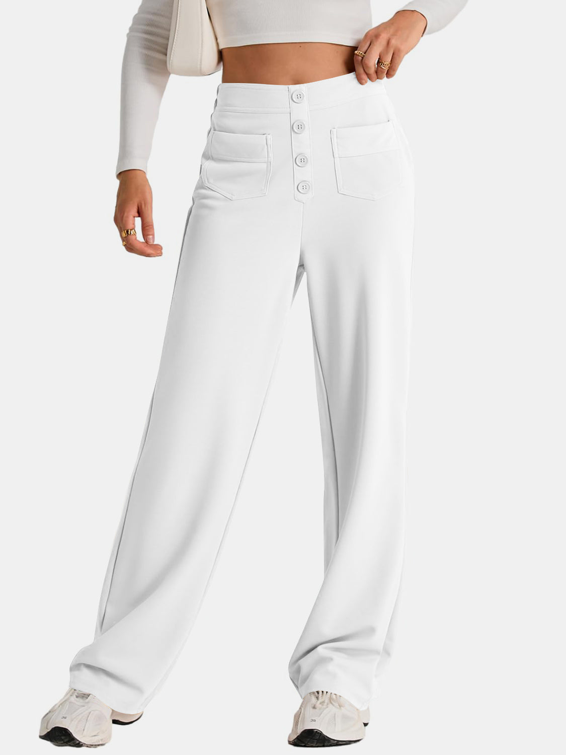 Pantalón ancho de talle alto