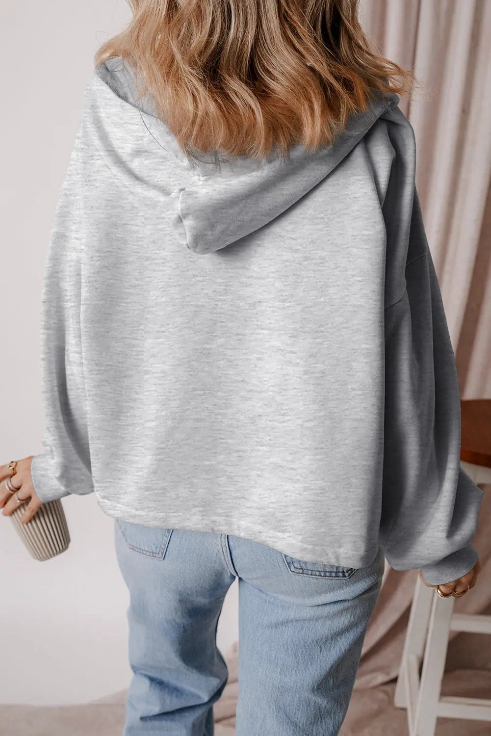 Women's Hoodie - Half Zip Fleece - Cozy Daily Pullover