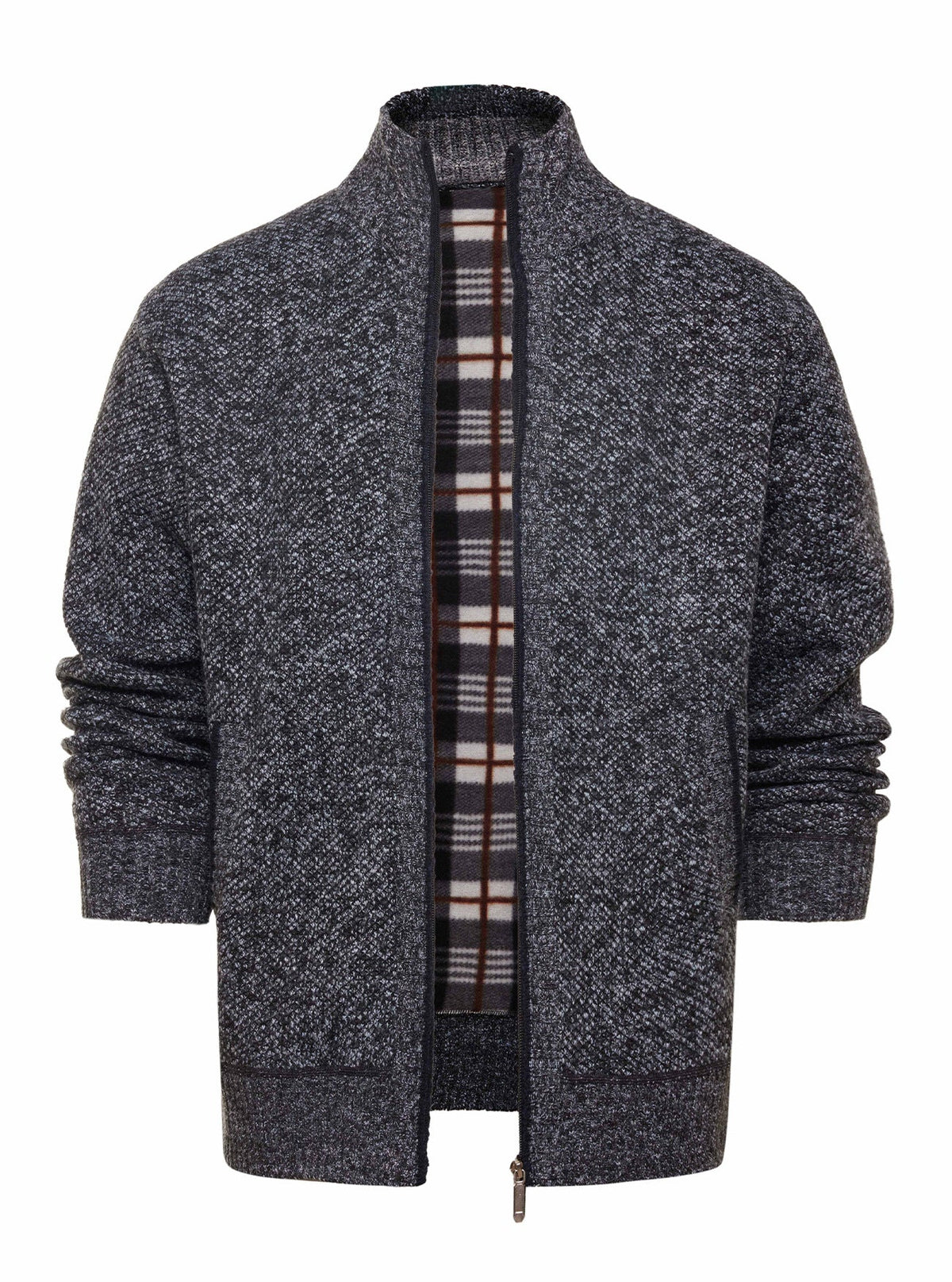 Wholesale Amazon 25 Cross-border Amazon Autumn And Winter Men's High Collar Velvet Thick Sweater Trend Slim Casual Wool
