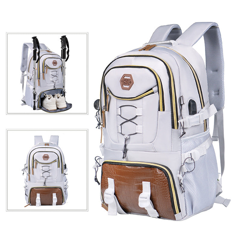 Fashion Individual Casual Oxford Cloth Backpack