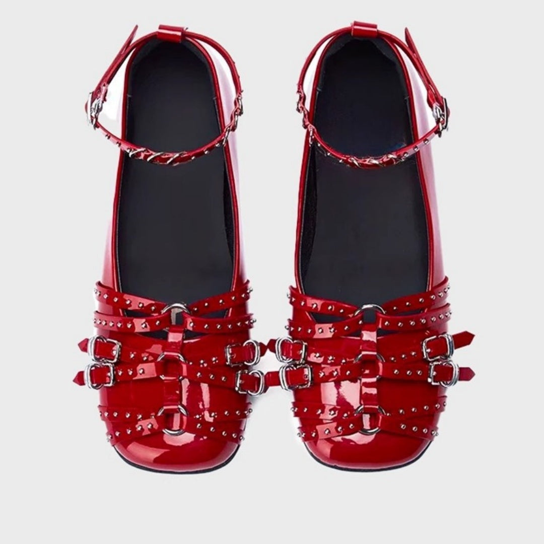 Women's New Genuine Leather Retro Flats
