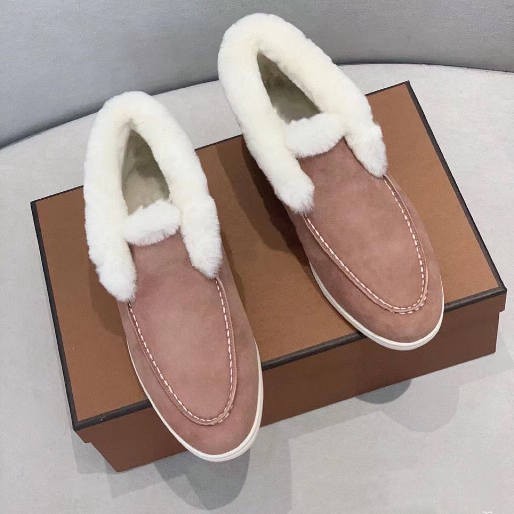 Womens High-top Slip-on Cotton Shoes
