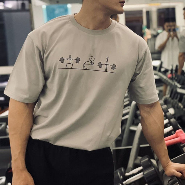 Men's Casual Cotton T-Shirt - Trendy Retro Style