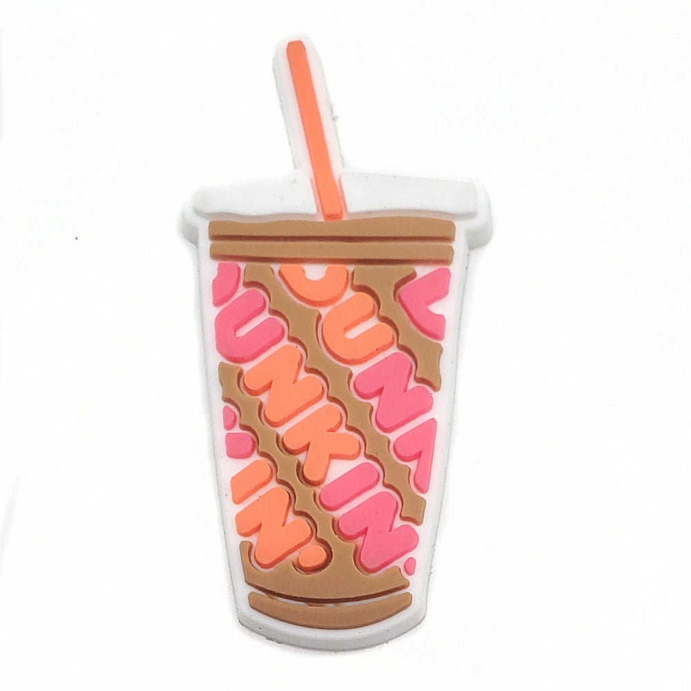 Cartoon Food Hole Shoes Shoe Ornament Shoe Buckle PVC Eva Sandals Decorative Accessories