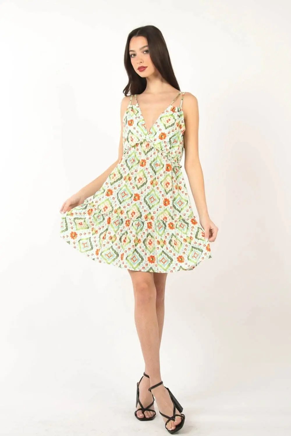 Dresses Trendsi Floral Mini Dress Women's Casual Smocked Ruffle Cute Dress