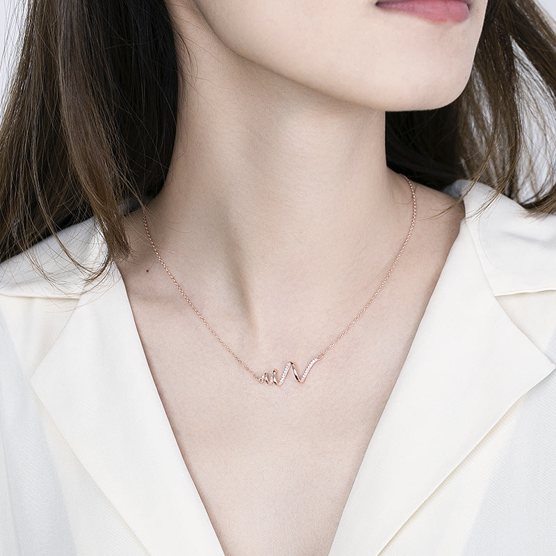 Heartbeat Necklace S925 Sterling Silver