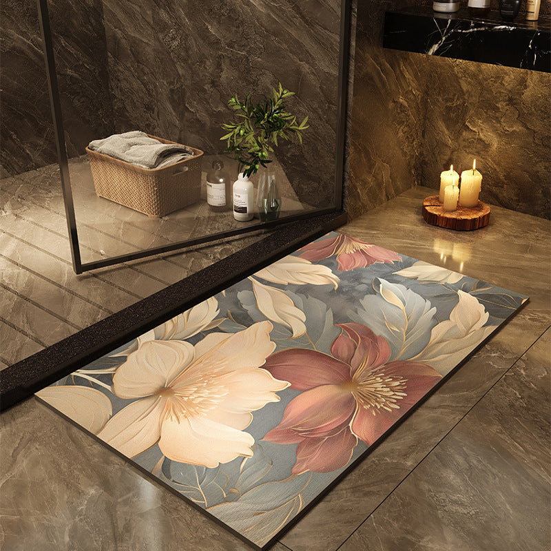 Printed Quick-drying Water-absorbent Bathroom Floor Mat