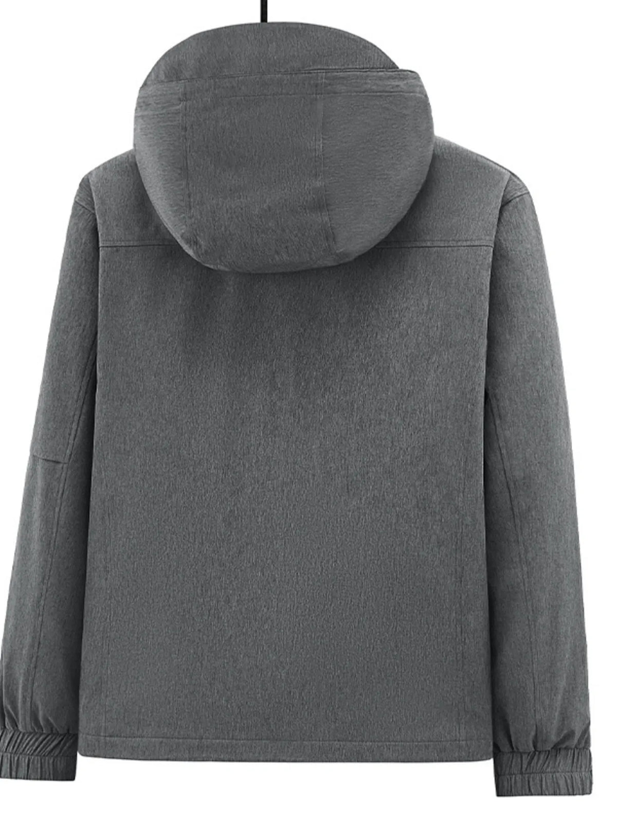 Men's Plus Size Outdoor Zip Up Hooded Jacket