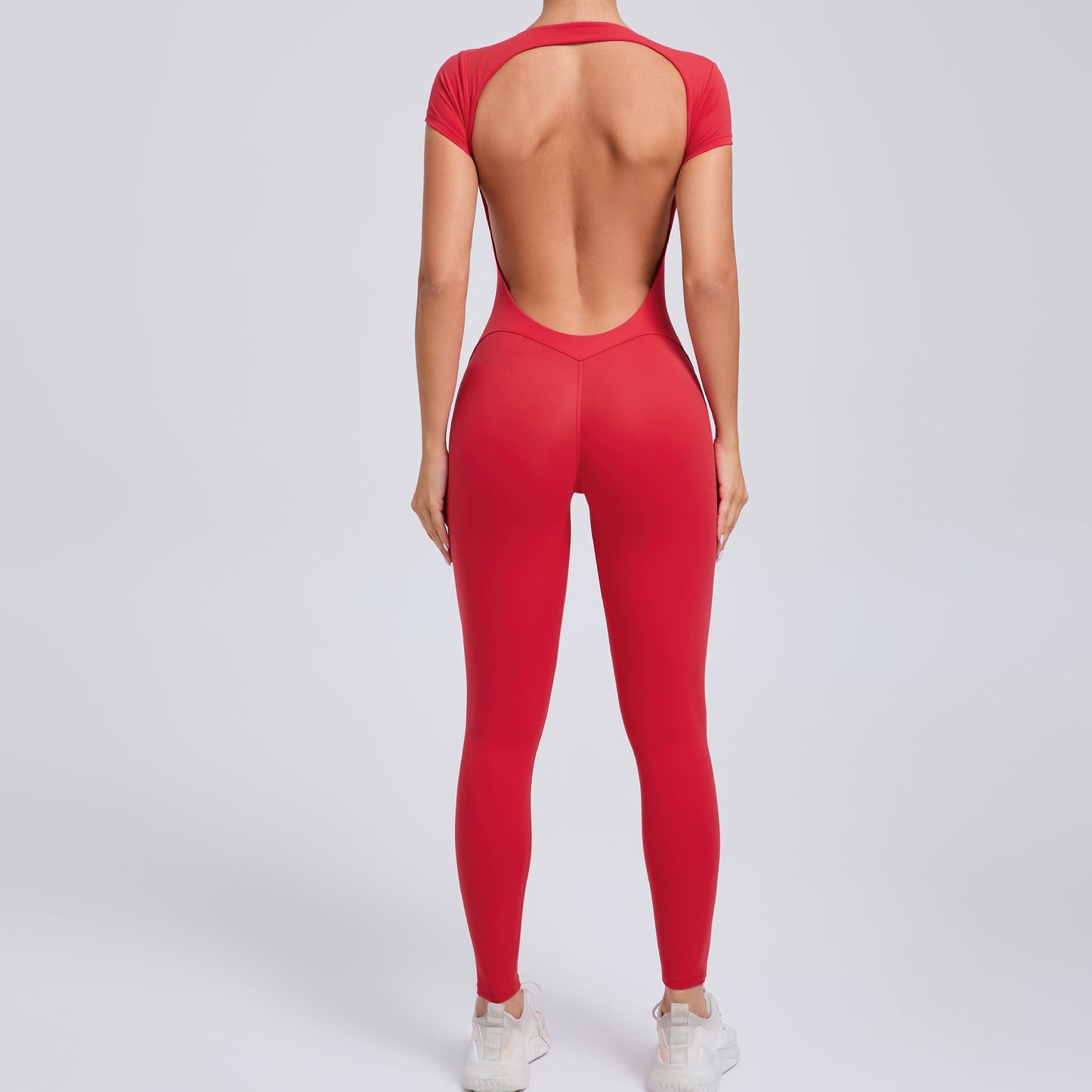 Women's Fashion Solid Color Quick-drying Yoga Bodysuit