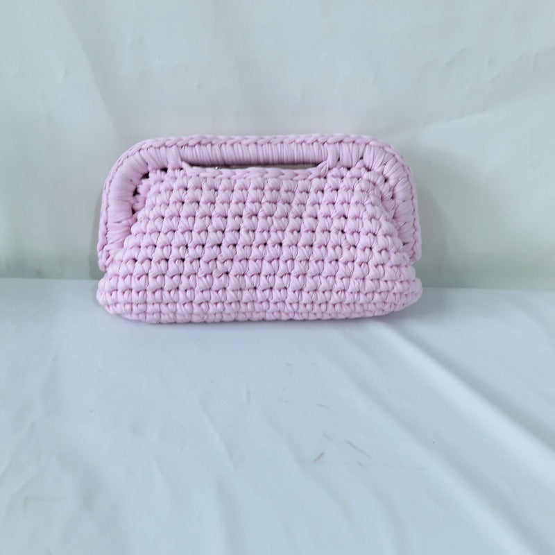 Women's Hand-Crocheted Clutch Bag