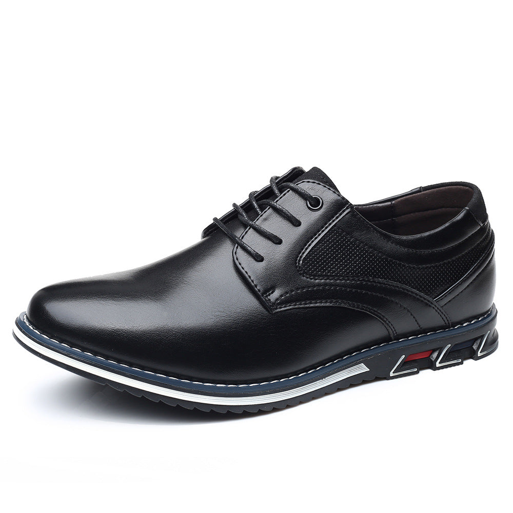 Men's Leather Casual Lace-Up Shoes