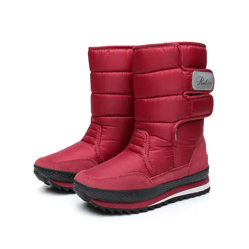Winter Non-Slip Waterproof Cotton Flat Boots