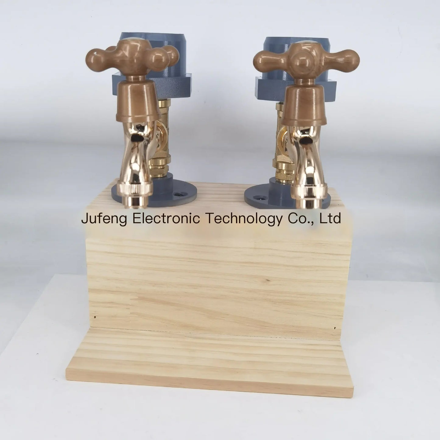 Whiskey Wood Dispenser with Tap and Water Function