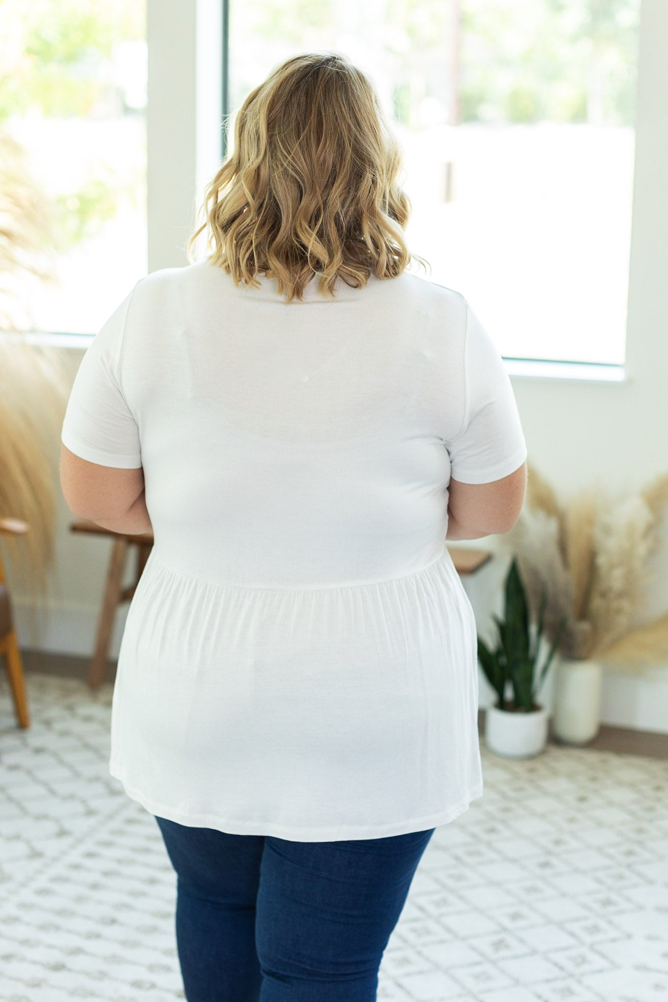 Top con volantes Michelle Mae Sarah - Blanco