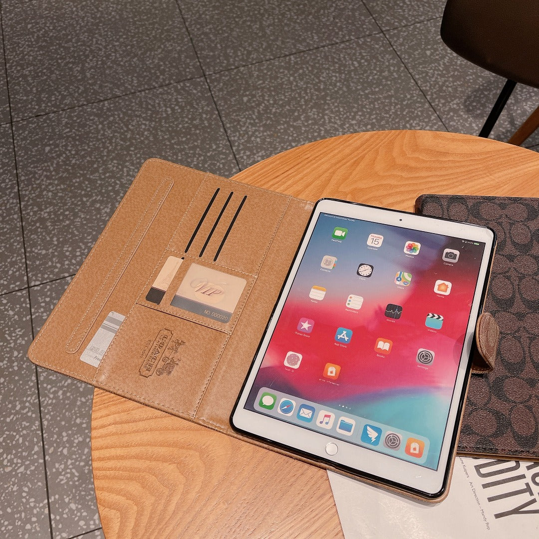 Funda de Piel Clásica Premium para Apple iPad Tablet