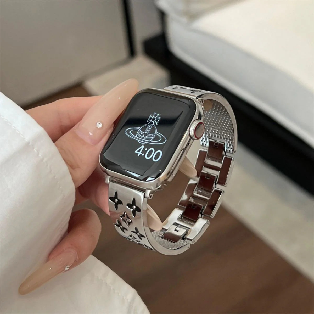 CORREA METÁLICA GRABADA PARA APPLE WATCH