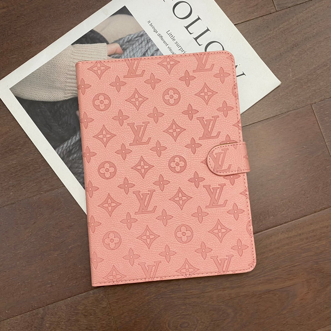 Funda plegable para iPad de Apple con monograma en relieve 3D con función de soporte