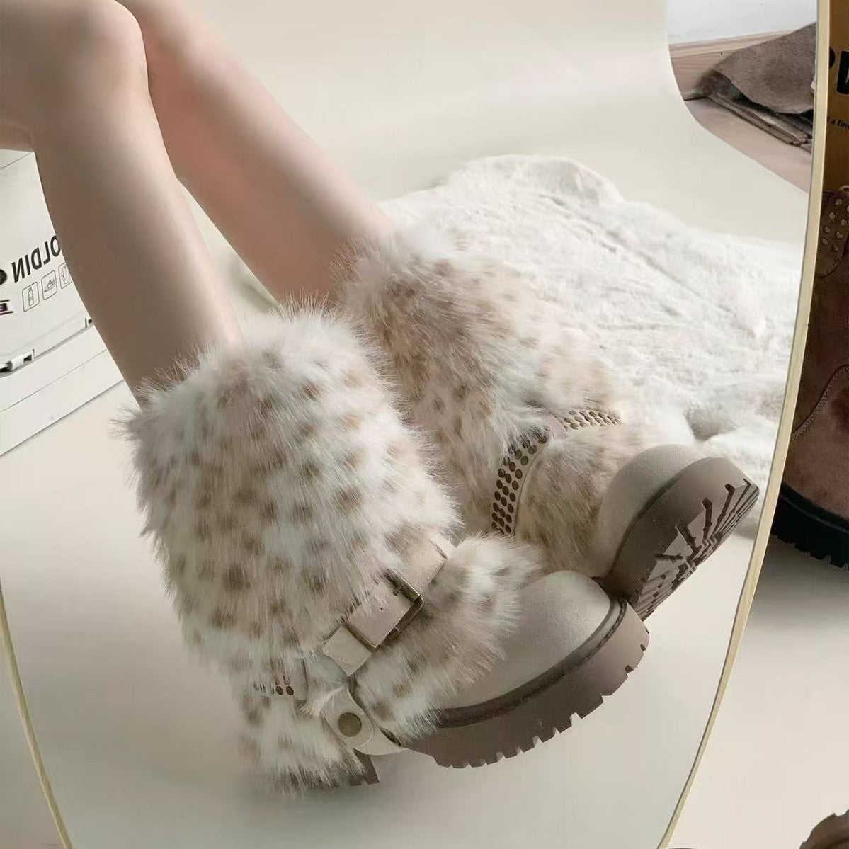 Women's Warm Furry Anti-slip Snow Boots