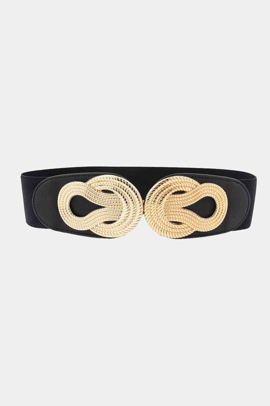 Twisted Trends Alloy Buckle Wide Belt – Stylish Adjustable Fit See size chart under “more details”