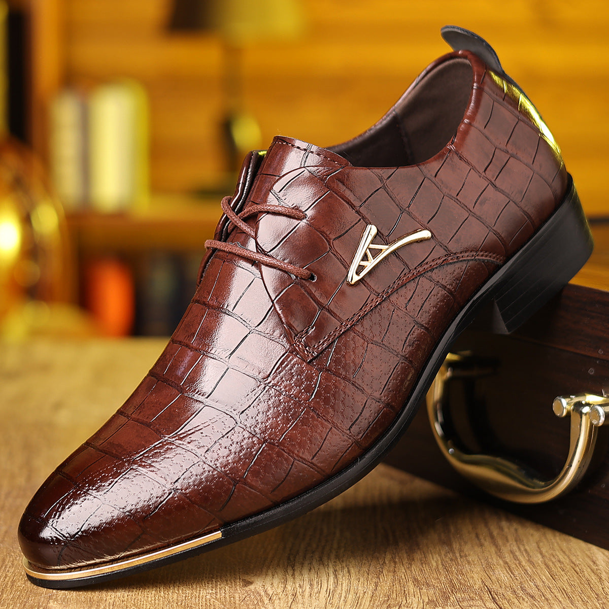 Men's Pointed-Toe Formal Dress Shoes