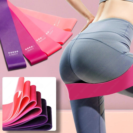Bandas de Resistencia Selladas Elásticas para Glúteos, Deportes, Culturismo, Banda de Goma para Fitness, Gimnasio, Ligas, Equipo Deportivo, Mini Yoga