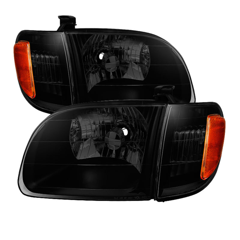 xTune Toyota Tundra Regular/Access 00-04 Faros delanteros y luces de esquina estilo OEM HD-JH-TTUN00-AM-BSM