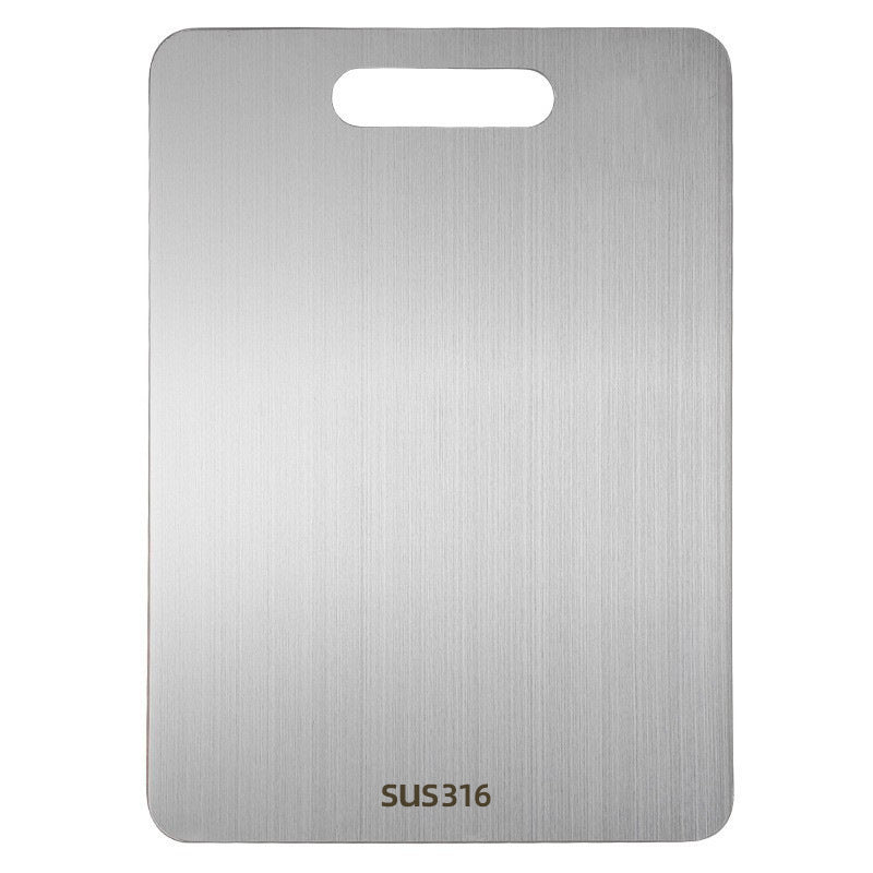 304 Stainless Steel Cutting Board, 316 Large Double-Sided Mold-Proof Chopping Board For Home Kitchen, Cutting & Rolling Dough, Cross-Border Labeling