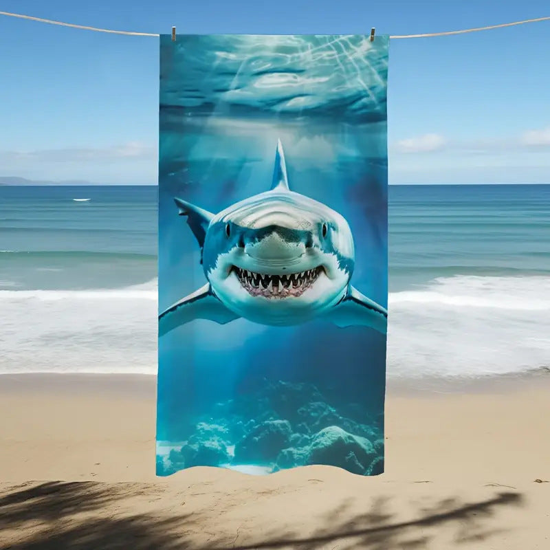 Simple Printing Quick-drying Microfiber Beach Towel