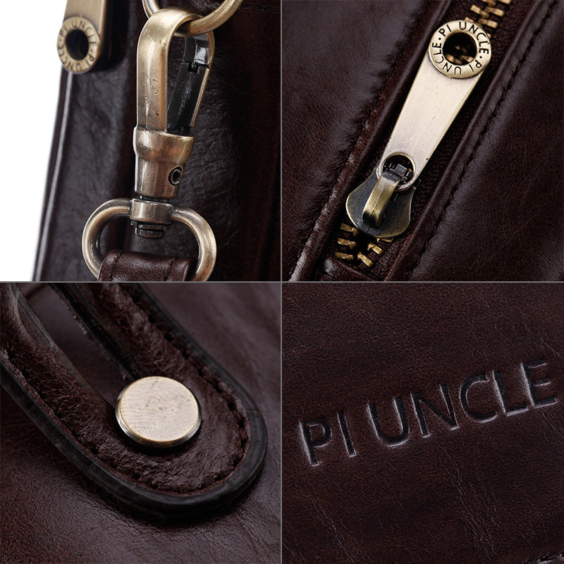 Men's Leather Envelope Clutch Wallet
