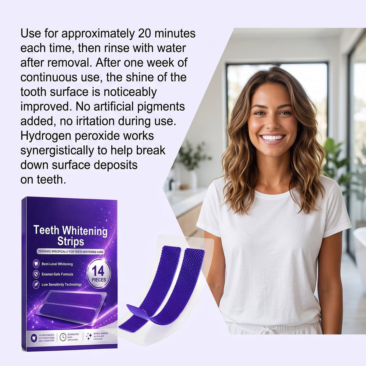 Repair Fast-Dissolving Oral Strips, 14pcs, Oral Care Product for Daily Oral Care