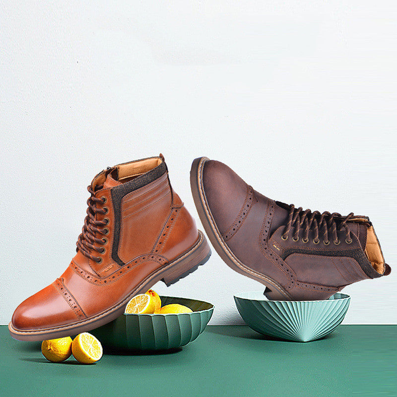 Men  Casual High Top Martin Boots Fashion