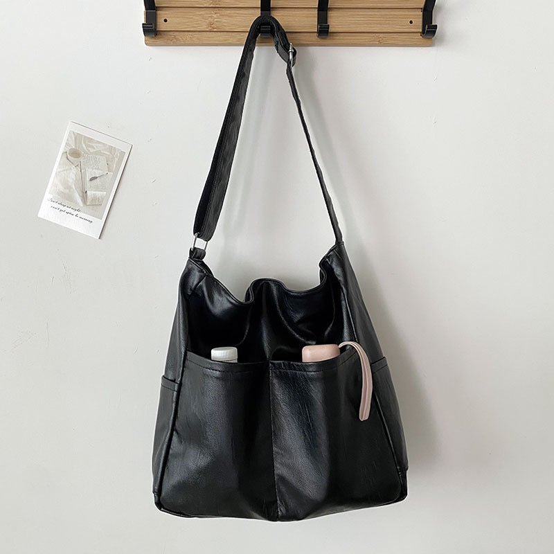 Women's Large Capacity Textured Messenger Bag