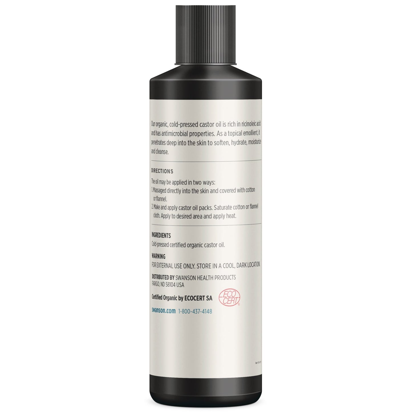 Certified Organic Cold-Pressed Castor Oil