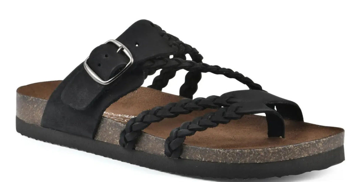 Woven Strappy Flat Loafers