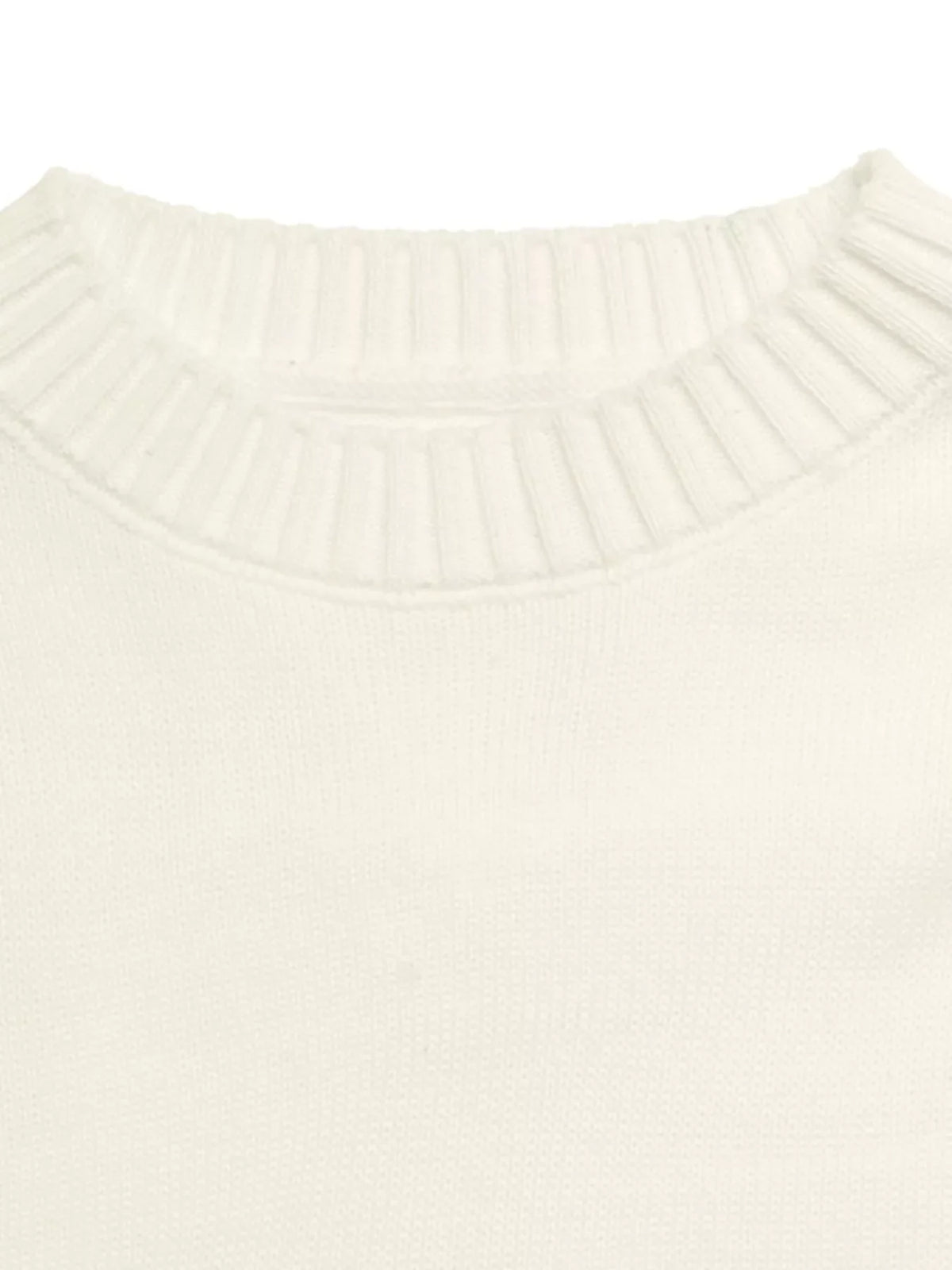 Bow Graphic Round Neck Sweater