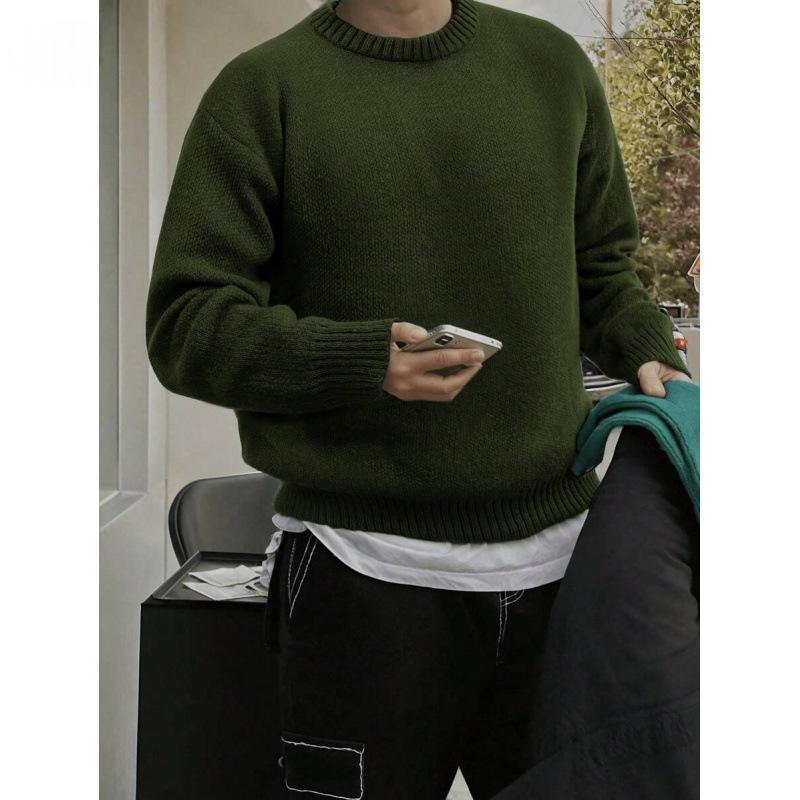 Mens Stylish Thick And Soft Knit Sweater