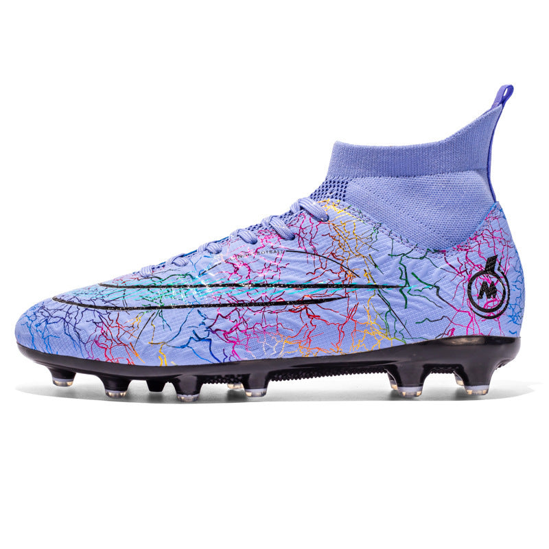 High Top Soccer Shoes TF Artificial Turf