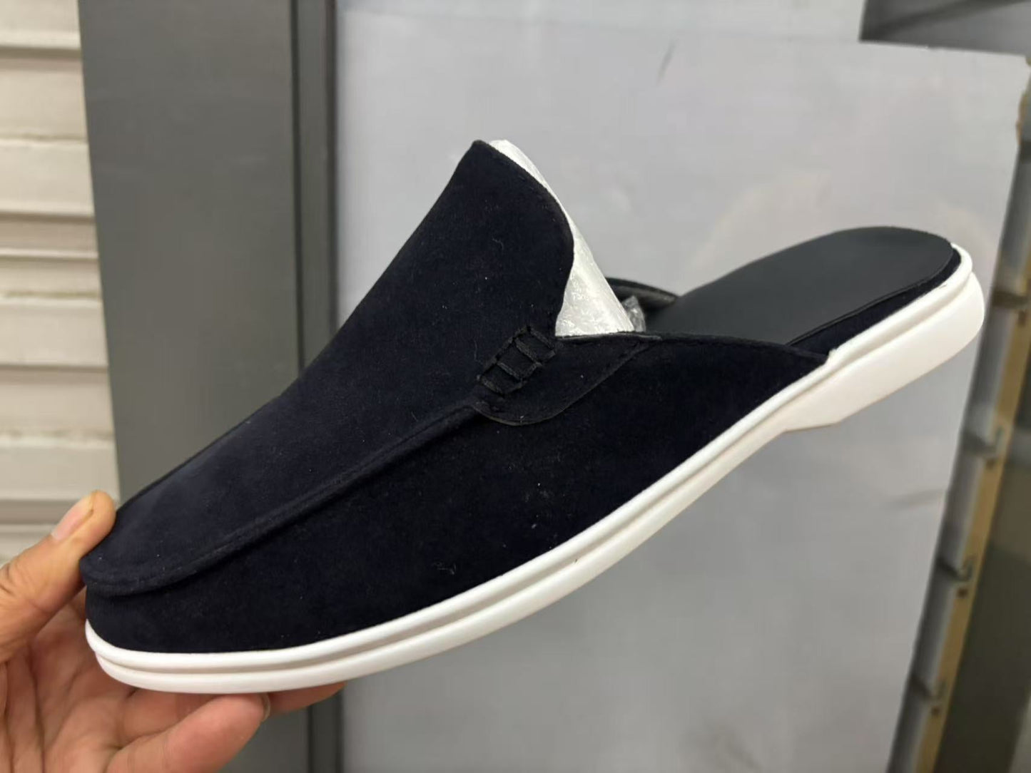 Men's Casual Suede Mule Slippers