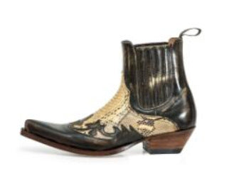Men's Retro Color Matching Short Boots