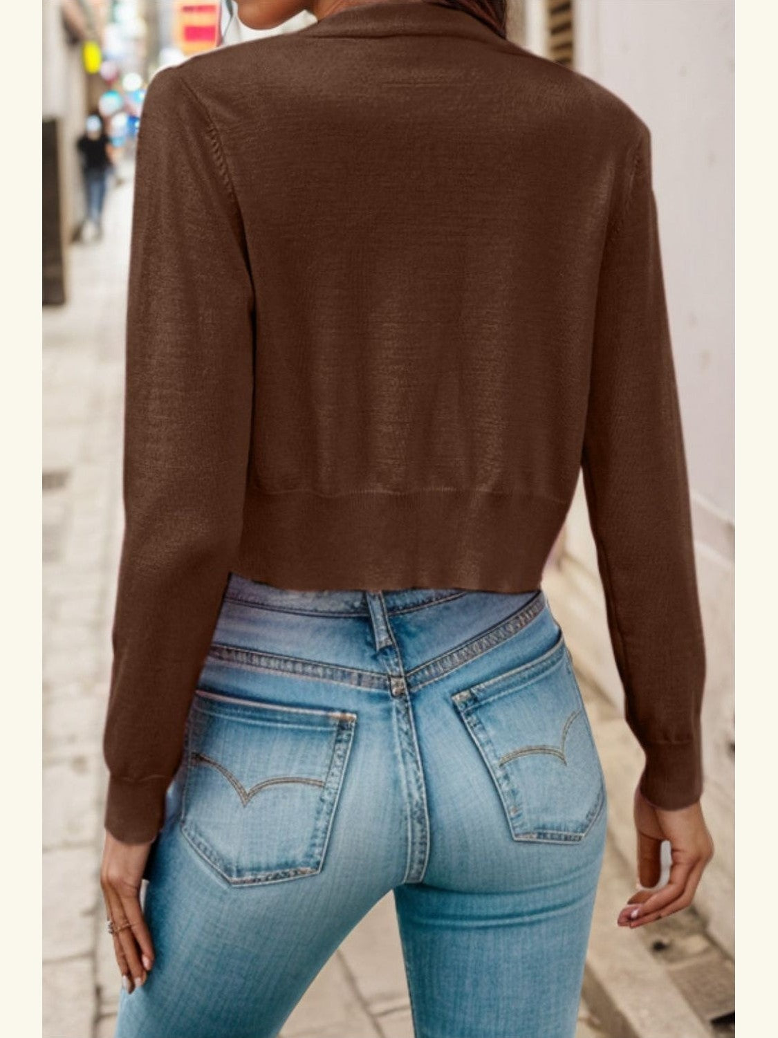 Women Button Up Long Sleeve Cardigan Sweater