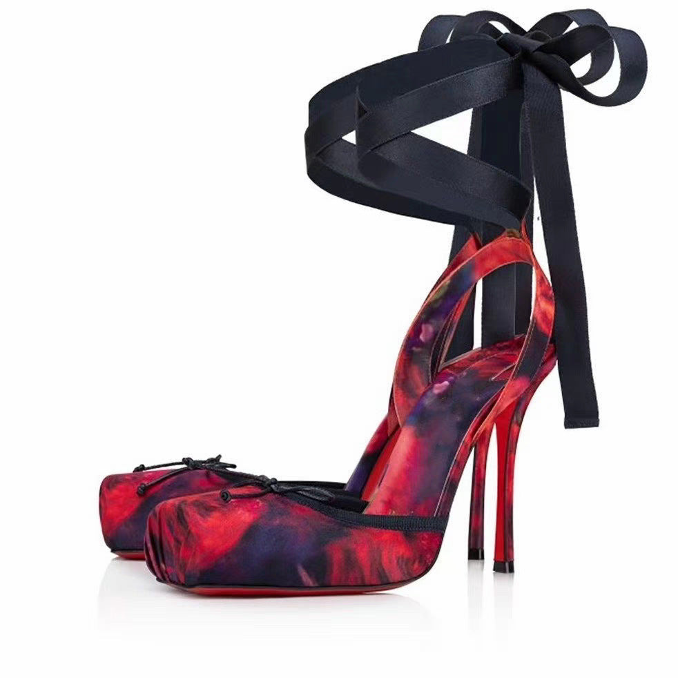 Women's Pig Nose Ballet High Heels Stilettos Bow Sandals