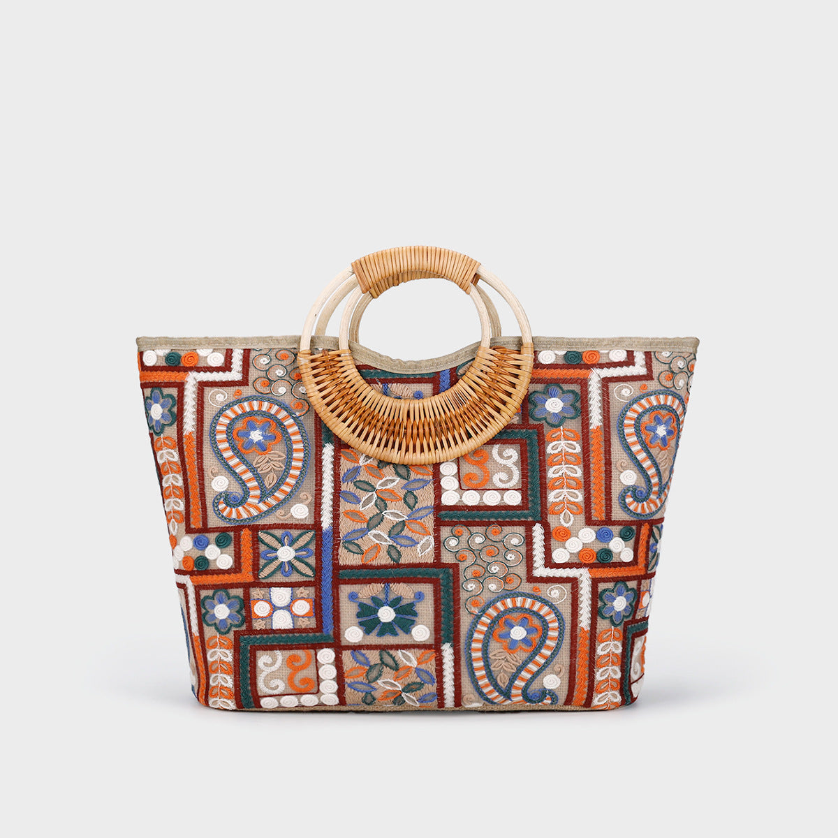Large-Capacity Woven Sequin Tote Bag Handbag