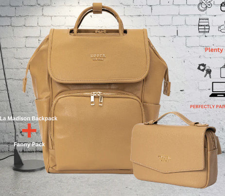 Multifunctional Large Capacity PU Backpack