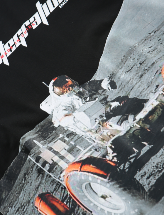 Trendy Summer Loose Fit Astronaut Print T-Shirt