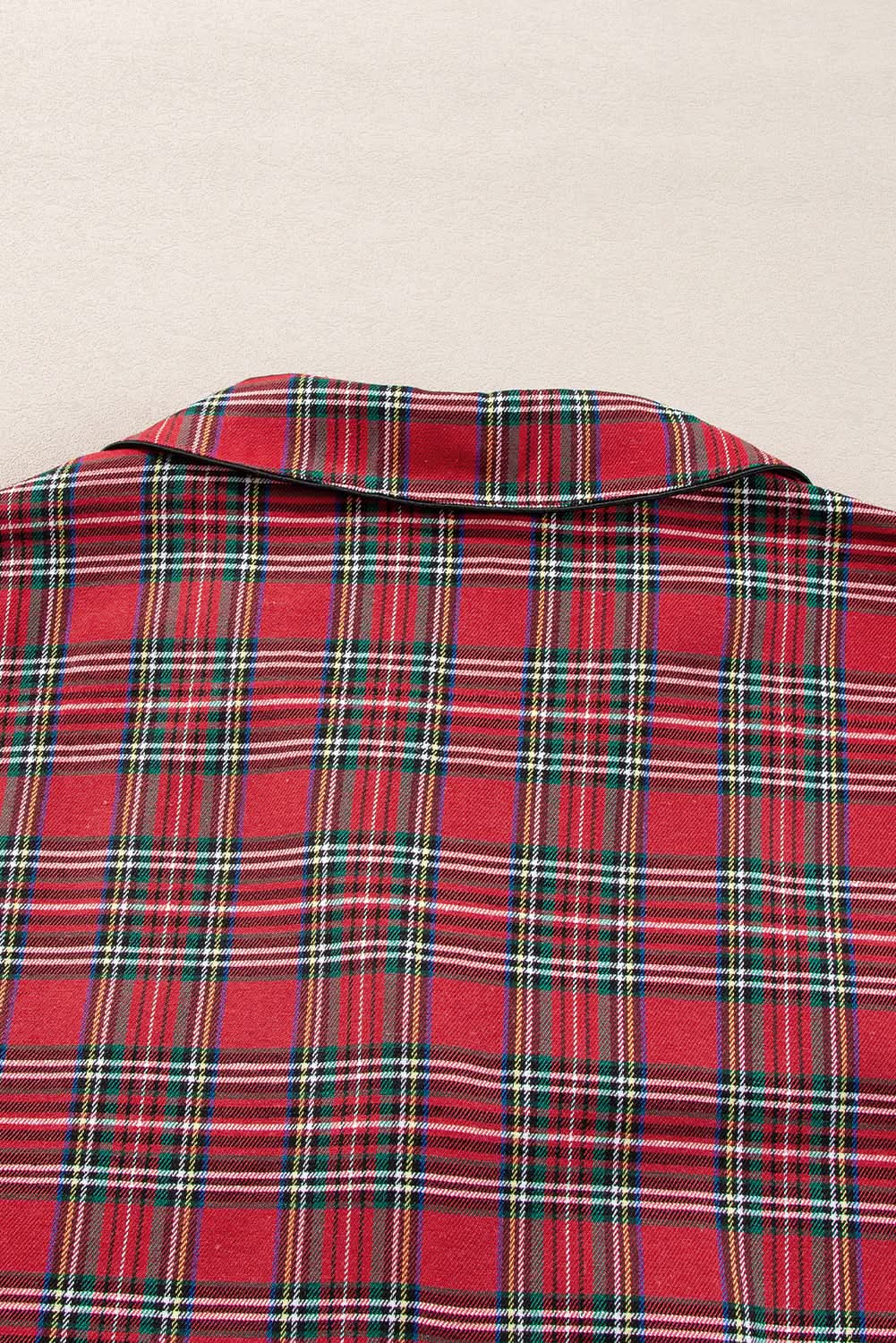 Pants Love Salve Red Plaid Lounge Set Women's Plus Size Pajama Set Comfy & Stylish