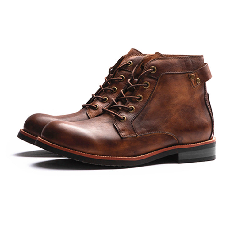 Men's Ami Khaki Style Martin Boots