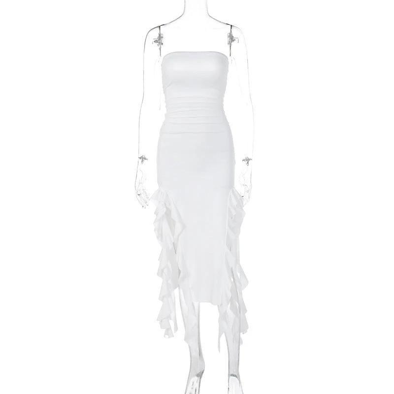 Personalized Chest Wrap Irregular Dress