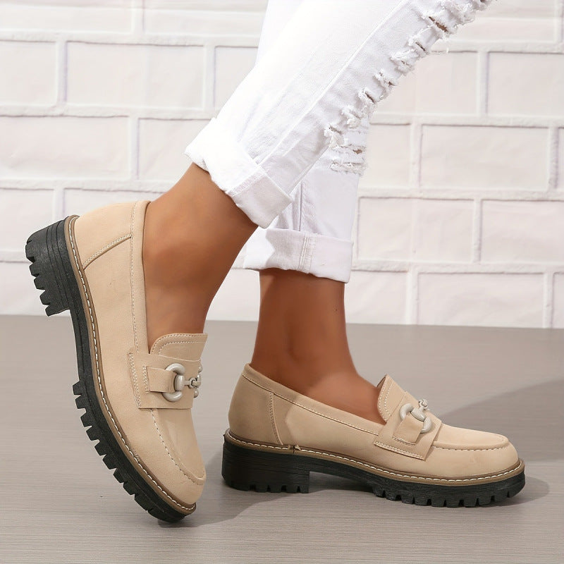 Mocasines Horsebit para mujer – Mocasines planos elegantes para el trabajo y uso casual