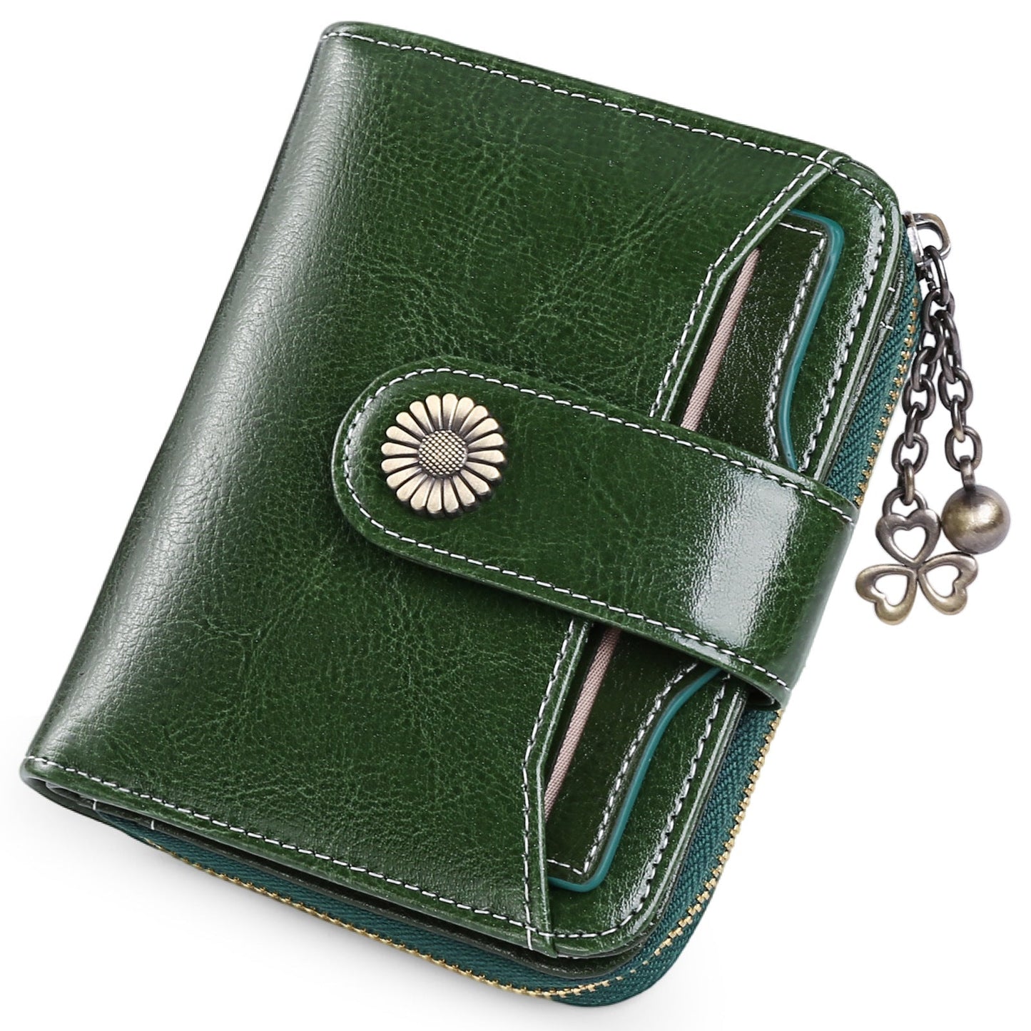 Oil Wax Genuine Leather Wallet